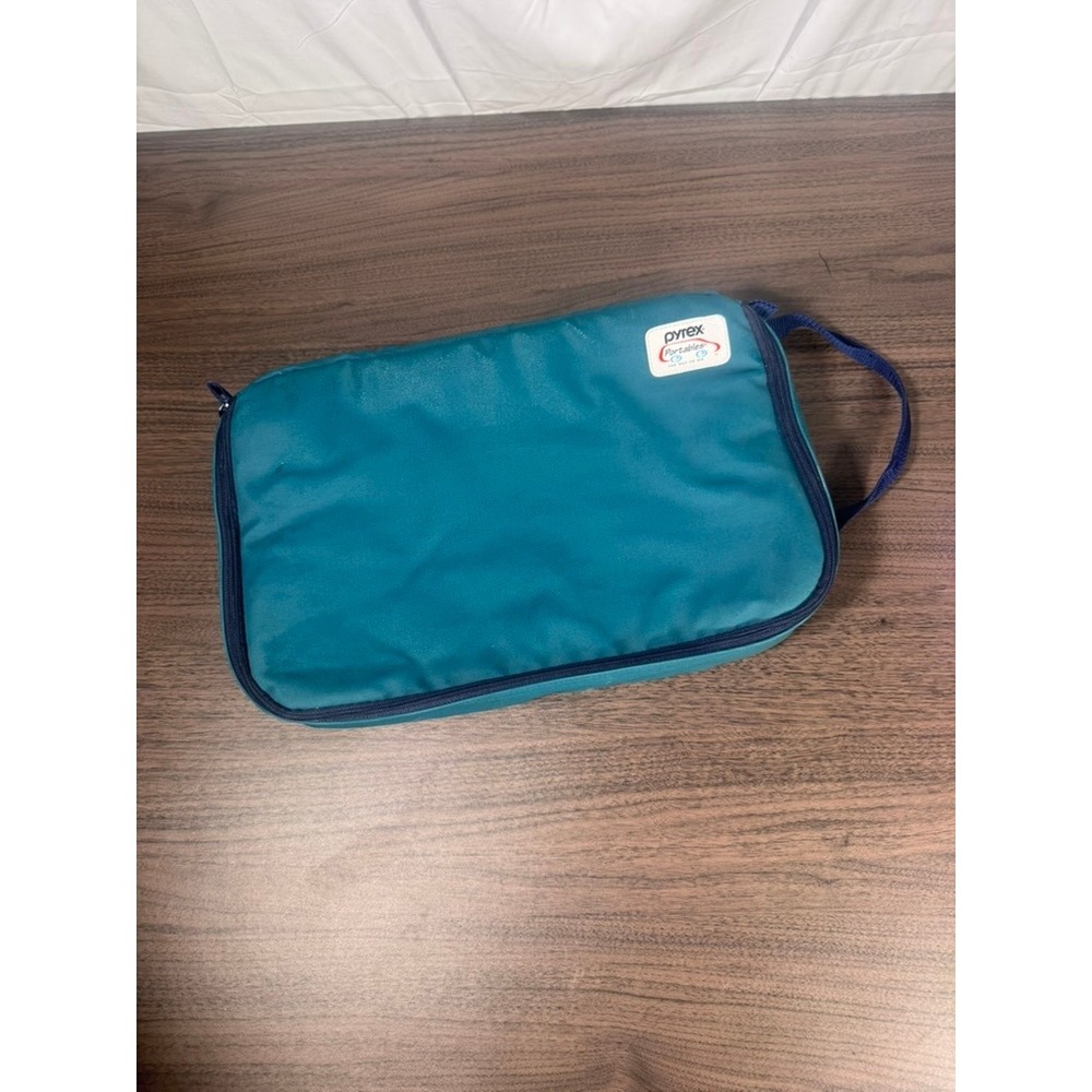 VTG Pyrex Portables Insulated‎ Hot & Cold Carry Bag Teal Thermal